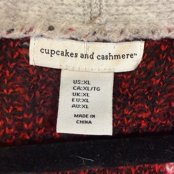 cupcakes & cashmere Gray Cardigan with Scottish Dog Size XL - Picture 2 of 8